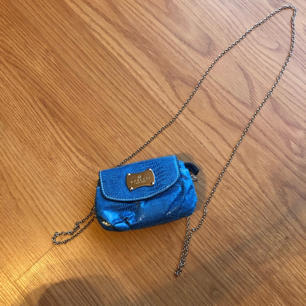 Rosetti Electric Blue Mini Crossbody with Chain Strap
